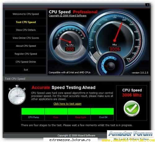 cpu speed 3.0 use cpu speed test your intel amd processor speed. this great little will tell you the