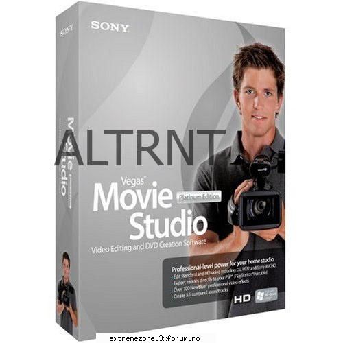 sony vegas platinum edition 9.0 all editing, audio and dvd authoring come together in a single,