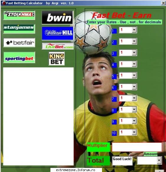 BetCalc 1.0 Fast Betting Calculetor! - Quick Betting Calculator! Very practical - APPLICATIONS FREE DOWNLOAD