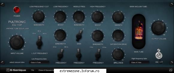 g sonique pultronic eq 110p vst v1.0 | pc | 5.12 mb

it is an emulation of the classic parametric