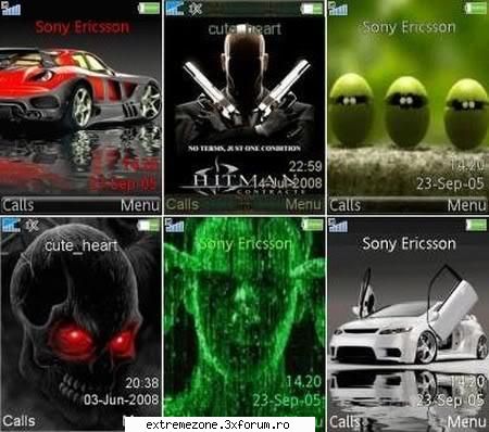 sony ericsson animated themes (240�320) | (3.48 six new animated themes for se mobiles with screen