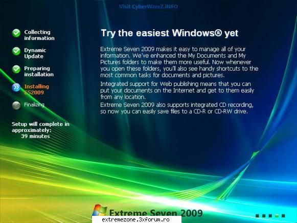 Windows XP 7 Extreme MB-ISO) - Windows XP Extreme Seven 2009 work has been going - APPLICATIONS FREE DOWNLOAD